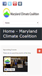 Mobile Screenshot of marylandclimatecoalition.org